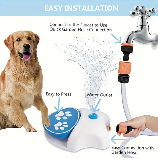 Pet Step-On Outdoor Water Fountain Toy-1