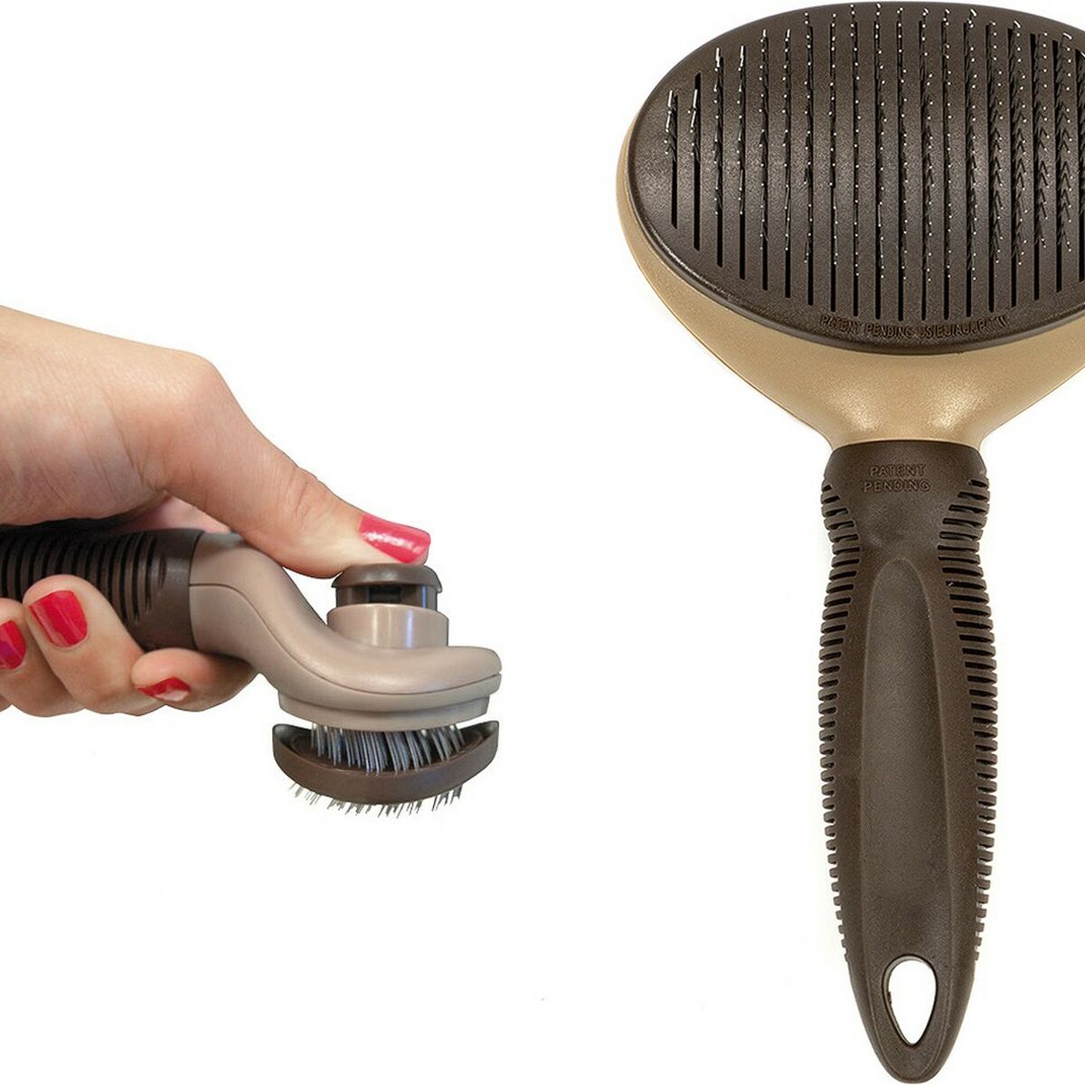 Backcombing brush Gloria Self-cleaning-8